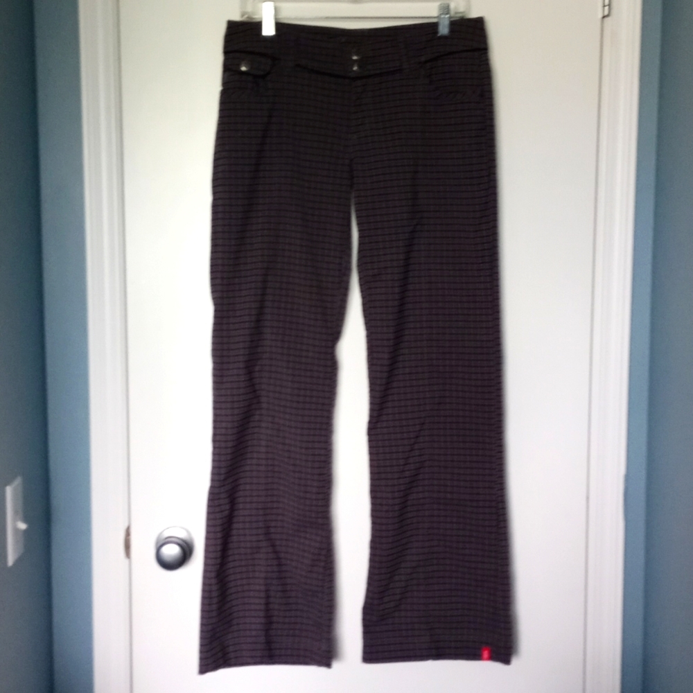 Esprit Brown Pinstripe Boot Cut Pants